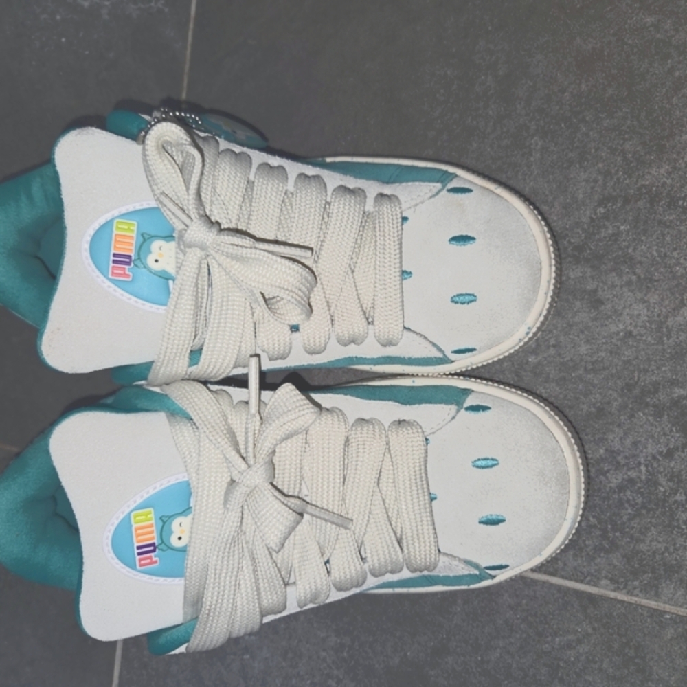 Puma x Squishmallow White and Green Sneakers High-Top Casual